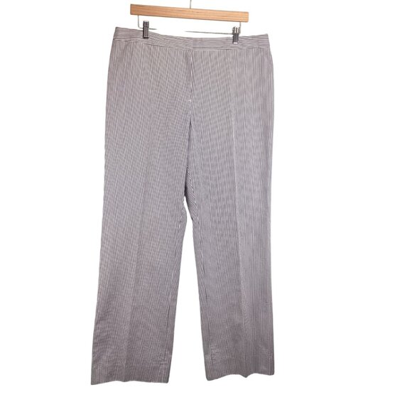 Brooks Brothers Pants - Brooks Brothers‎ Caroline Fit Striped Pants Size 16 Womens Blue White Seersucker